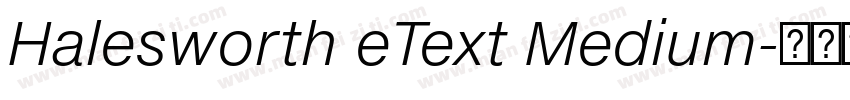 Halesworth eText Medium字体转换